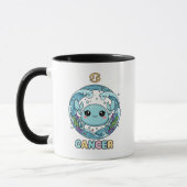 Süßes Kawaii-Krebs-Sternzeichen Tasse (Links)