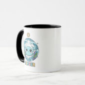 Süßes Kawaii-Krebs-Sternzeichen Tasse (Vorderseite Links)