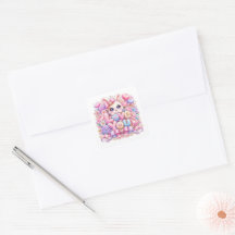 Süßes Kawaii Love You Bunny Rabbit Pastell Rosa Fl
