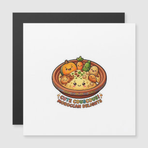 Süßes Kawaii-Marokkanisches Couscous-Freitag-Gathe Magnetkarte