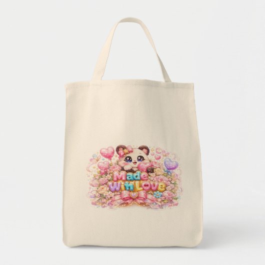 Süßes Kawaii-Mit-Liebe-Gemachtes-Katzen-Name-Paste Tragetasche (Vorne)