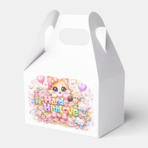 Süßes Kawaii Mit Liebe Gemachtes Katzenname Pastel Geschenkschachtel