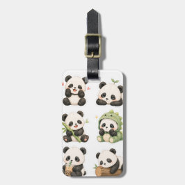 Süßes Kawaii-Panda-Bärchen-Muster-Gepäckanhänger Gepäckanhänger
