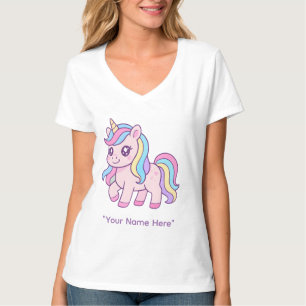 Süßes Kawaii Pastell Einhorn Regenbogen Mädchen Ge T-Shirt
