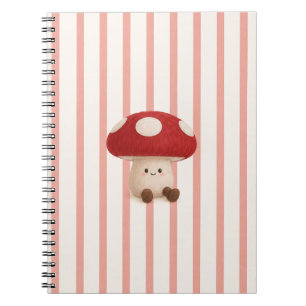 Süßes Kawaii-Pilz-Schraubenbindenotizbuch Notizblock