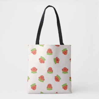 Süßes Kawaii-Slime-Monster-Ausdrucksmuster Tasche