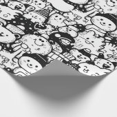 Süßes Kawaii-Tier-Doodle-Muster (2) Geschenkpapier (Ecke)