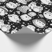 Süßes Kawaii-Tier-Doodle-Muster (3) Geschenkpapier (Ecke)