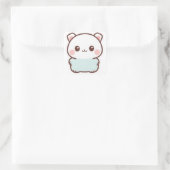 „Süßes Kawaii-Tier-Sticker – Chibi Cute Paste“ Quadratischer Aufkleber (Tasche)