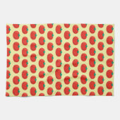 Süßes Kawaii-Tomatenmuster Geschirrtuch (Horizontal)