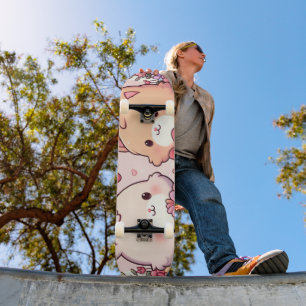 Süßes Kawaii Valentinstag-Hase-Bär-Liebesgeschenk Skateboard