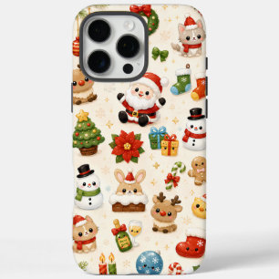 Süßes Kawaii-Weihnachten iPhone 16 Pro Max Hülle