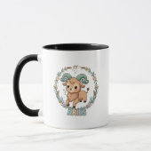 Süßes Kawaii-Widder-Sternzeichen Tasse (Links)