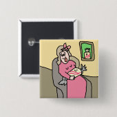 Süßes Kind meines Abzeichens Button (Vorne & Hinten)