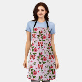 Süßes Kirsch-Schleifen-Blumenmuster  Schürze (Getragen)