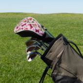 Süßes Kirsch-Schmetterlingsmuster, Glänzende Kawai Golf Headcover (In SItu)