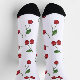 Süßes Kirschmuster Socken