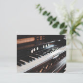 Süßes Klavier-Design Postkarte (Stehend Vorderseite)