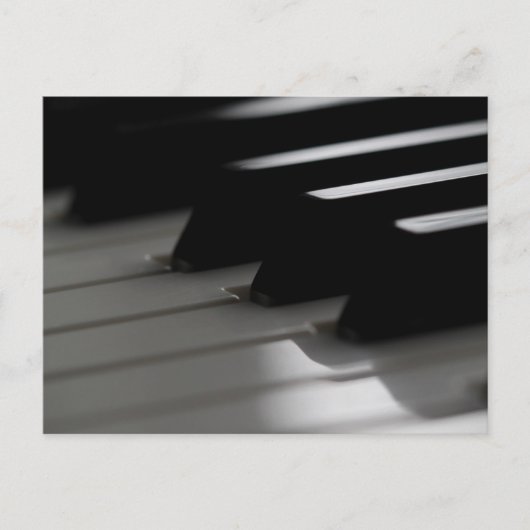 Süßes Klavier Postkarte (Vorderseite)