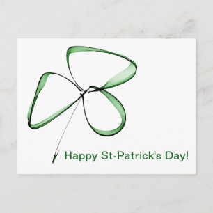 Süßes Kleeblatt Postkarte
