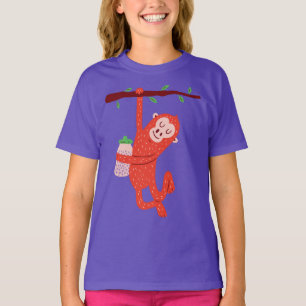 Süßes kleines Affen-Design T-Shirt