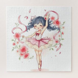 Süßes kleines Ballerina-Mädchen Puzzle