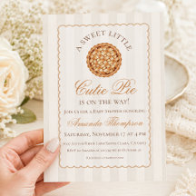 Süßes kleines Cutie Pie neutrale Herbst-Baby-Party