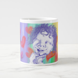 Süßes Kleines, das vor Freude lacht  Jumbo-Tasse