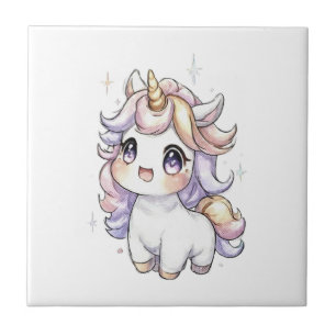 Süßes kleines Einhorn Fliese