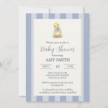 Süßes kleines Entlein Dusty Blue Baby Shower