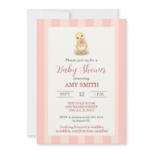 Süßes kleines Entlein Rosafarbenes Baby