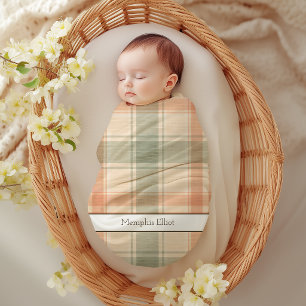 Süßes kleines Fuchs-Karo neues Baby-Shower-Nursery Fleecedecke