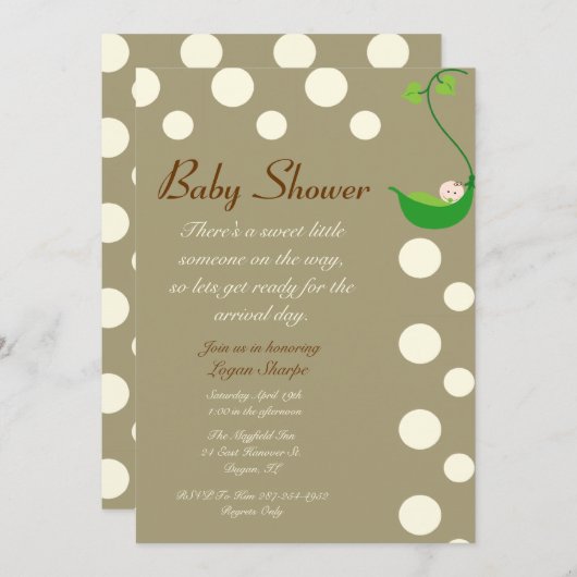 Süßes kleines jemand Babyparty Einladung (Vorne/Hinten)