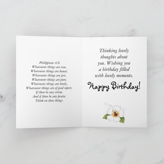 Süßes kleines karte (Innenseite)