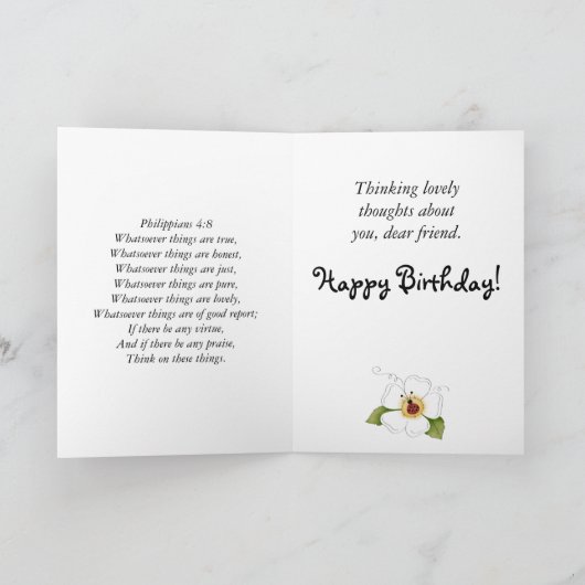 Süßes kleines karte (Innenseite)