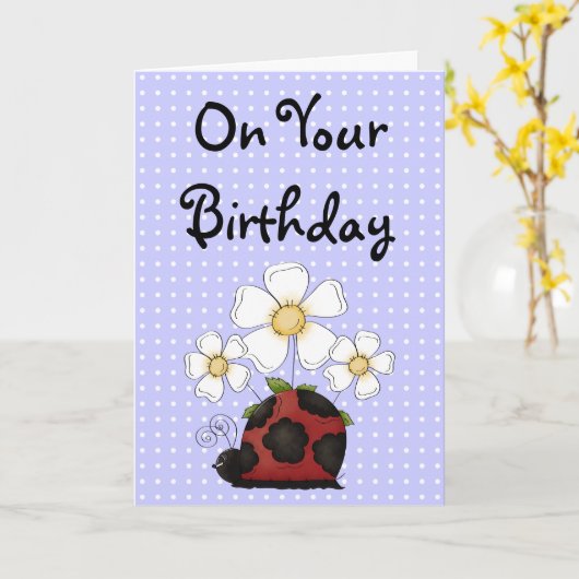 Süßes kleines karte (Gelbe Blume)