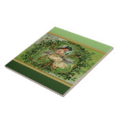 Süßes kleines Kleeblatt Fliese (Seite)