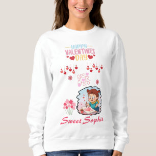 Süßes kleines Künstler Valentinstag Kinder T-Shirt Sweatshirt