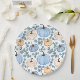 Süßes kleines Kürbis Babydusche Papiere Teller