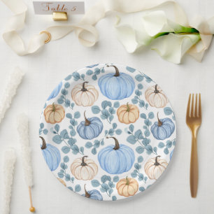 Süßes kleines Kürbis Babydusche Papiere Teller