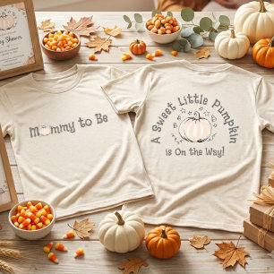 Süßes kleines Kürbis-Mommy-T-Shirt Tri-Blend Shirt