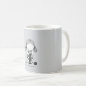 Süßes kleines Mädchen, das strickt Ich liebe Stric Kaffeetasse (VorderseiteRechts)