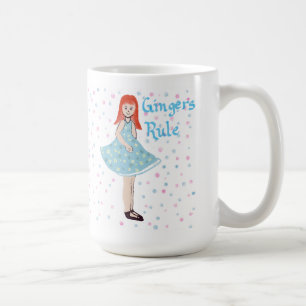 Süßes kleines Mädchen "Gingers Regel" Tasse