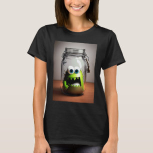 süßes kleines Monster im Glas Halloween-Horror-Spa T-Shirt