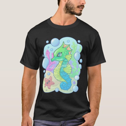 süßes kleines Seepferdchen T-Shirt (Vorderseite)