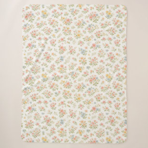Süßes kleines verrücktes Blumenmuster nahtlos Sherpadecke