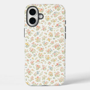 Süßes kleines wildes Blumen nahtloses Muster iPhone 16 Plus Hülle