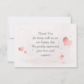 Süßes kleines Zebra  Dankeskarte (Rückseite)