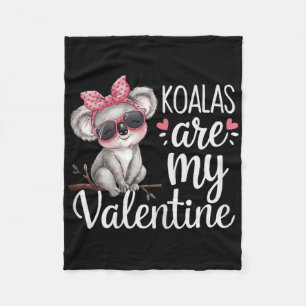Süßes Koala-Bär-Valentins-Design Koalas Sind Mein  Fleecedecke
