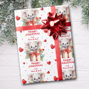 Süßes Koala-Bärchen Weihnachtsgeschenk Geschenkpapier